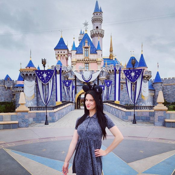 Nevermore Academy Wednesday Addams Inspired Disney Ears - Picture 3 of 3